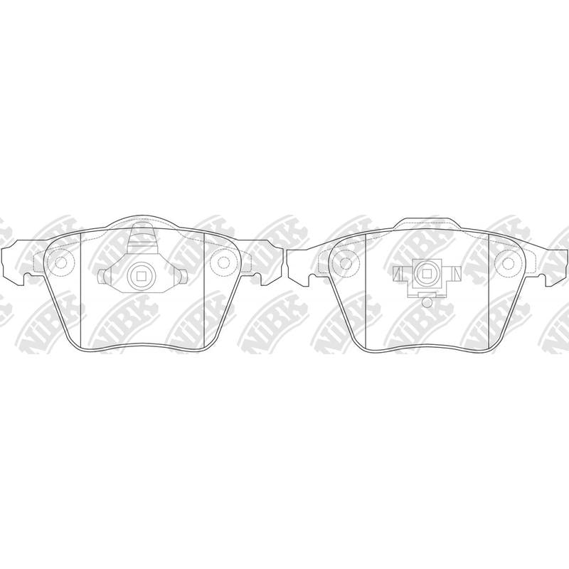 NIBK PN0352 Front Pads For Audi Ford Mazda Saab Volvo