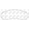 NIBK PN0378 Front Pads For Chevrolet Ford Mazda Pontiac