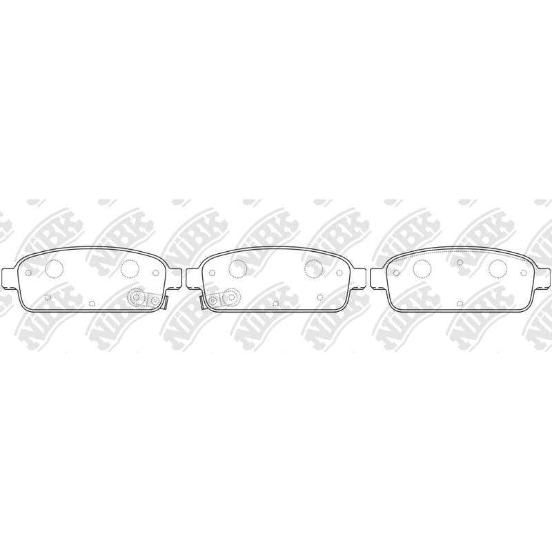 NIBK PN0392 Rear Pads For Chevrolet Daewoo Holden Opel