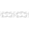 NIBK PN0425 Rear Pads For Jeep