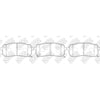 NIBK PN0457 Rear Pads For Dodge Haval Hyundai Kia