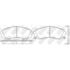 NIBK PN0458 Front Pads For Dodge Haval Hyundai Kia