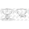 TEMB DB2182= PN0460W Rear Pads For Mercedes-Benz