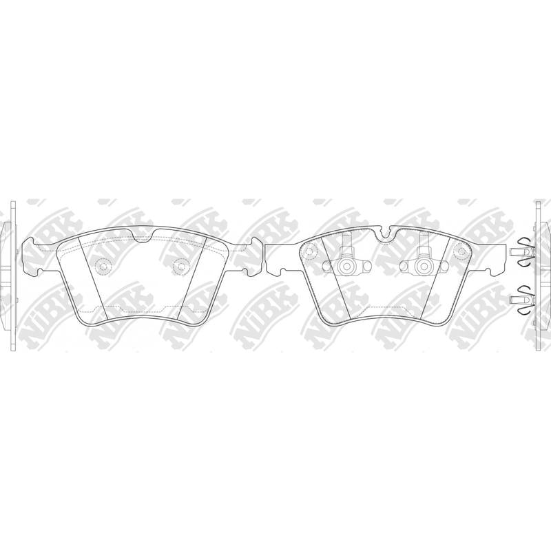 NIBK PN0464 Front Pads For Mercedes-Benz