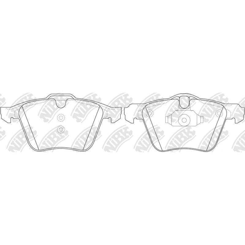 NIBK PN0483 Front Pads For Ford Jaguar Volvo
