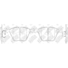 NIBK PN0494 Front Pads For BMW