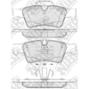 NIBK PN0507 Rear Pads For Mercedes-Benz