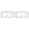 NIBK PN0578 Front Pads For Hyundai Kia