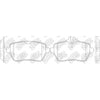 NIBK PN0579 Rear Pads For Mercedes-Benz