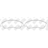 NIBK PN0640 Rear Pads For Mitsubishi