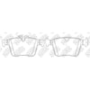 NIBK PN0650 Rear Pads For Jaguar Land Rover Volvo