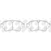 NIBK PN0697 Rear Pads For Audi Volkswagen