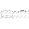 NIBK PN0719W Rear Pads For Audi Bentley Porsche