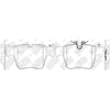 NIBK PN0746 Rear Pads For Mercedes-Benz