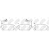 NIBK PN0877W Front Pads For Mahindra