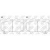 NIBK PN1411 Front Pads For Lexus Toyota