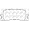NIBK PN1458 Rear Pads For Chery Lexus Toyota Daihatsu