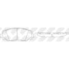 NIBK PN1524 Front Pads For Toyota Lexus