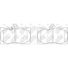 NIBK PN1547 Front Pads For Lexus Toyota