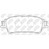 NIBK PN1804 Rear Pads For Toyota Noah Voxy