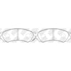 NIBK PN2188 Front Pads For Nissan