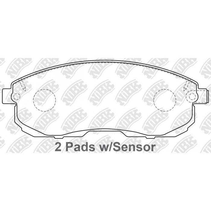 NIBK PN2201 Front Pads For Nissan Suzuki Inffiniti