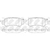 NIBK PN25001 Rear Pads For Mazda