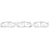 NIBK PN2517 Front Pads For Nissan Suzuki Chevrolet