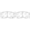 NIBK PN3172 Front Pads For Mitsubishi