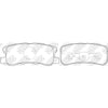 NIBK PN3450 Rear Pads For Mitsubishi Peugeot Jeep Dodge