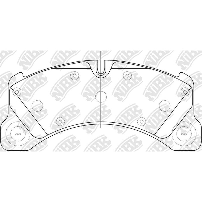 NIBK PN35001 Front Pads For Porsche