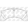 NIBK PN35001 Front Pads For Porsche