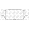 NIBK PN5803 Rear Pads For Ford Lincoln Mazda