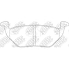 NIBK PN5808 Rear Pads For Ford Mazda