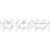 NIBK PN5822 Rear Pads For Mazda