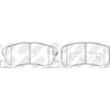 NIBK PN6427 Front Pads For Daihatsu Nissan Toyota