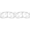 NIBK PN7248 Front Pads For Isuzu Subaru