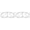 NIBK PN7398 Front Pads For Subaru Impreza Legacy