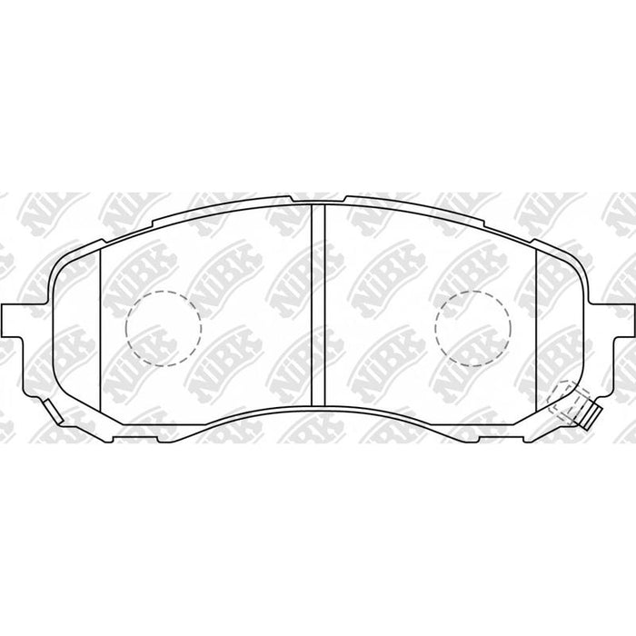 NIBK PN7493 Front Pads For Subaru Impreza