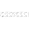 NIBK PN8423 Front Pads For Honda Isuzu