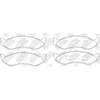 NIBK PN8490 Front Pads For Jeep Kia