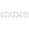 NIBK PN9443 Front Pads For Mazda Mitsubishi Subaru Suzuki Toyota