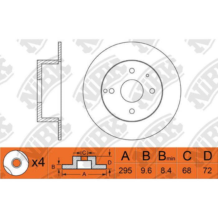 NIBK-RN1045 295mm x 9.6min