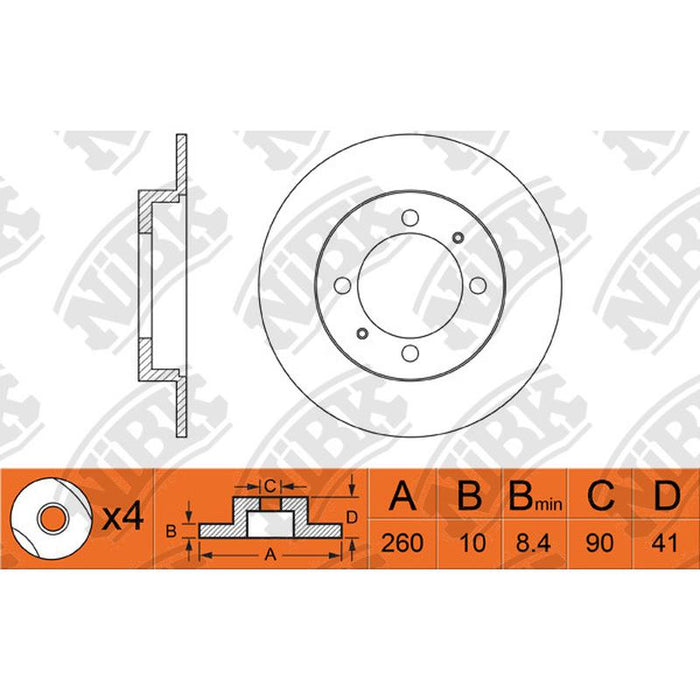 NIBK-RN1079 260mm x 10min