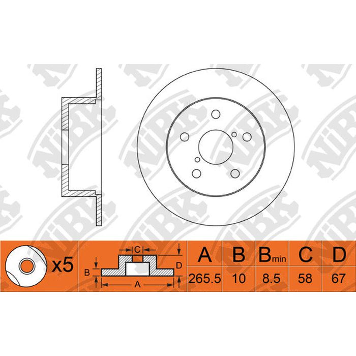 NIBK-RN1092 266mm x 10min