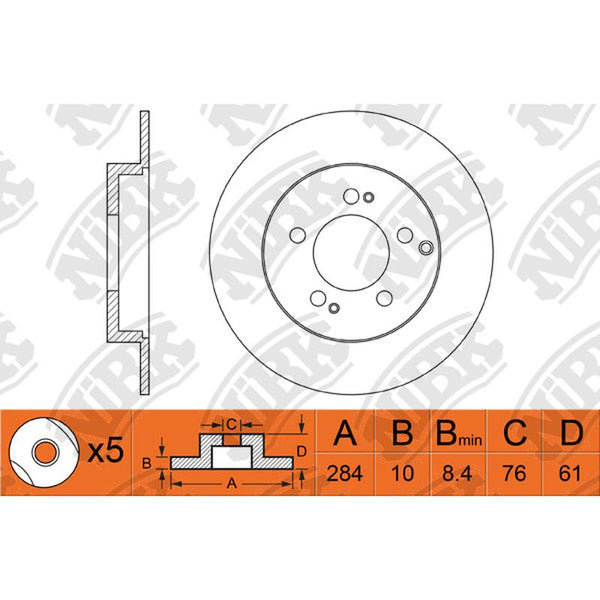 NIBK-RN1176 284mm x 10min