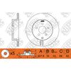 NIBK RN1185V Rear Rotors For Infiniti Mitsubishi Nissan