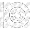 NIBK RN1208 Rear Rotors For Faw Ford Lincoln Mazda Mercury