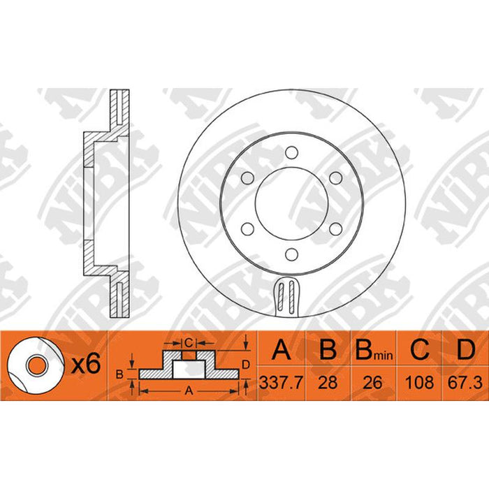 NIBK-RN1220V 337.7mm x 28min