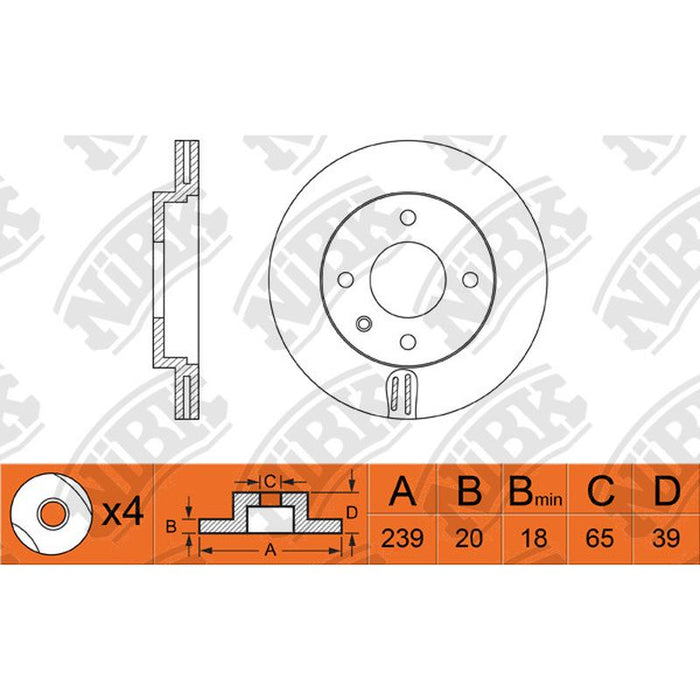 NIBK-RN1279V 239mm x 20min